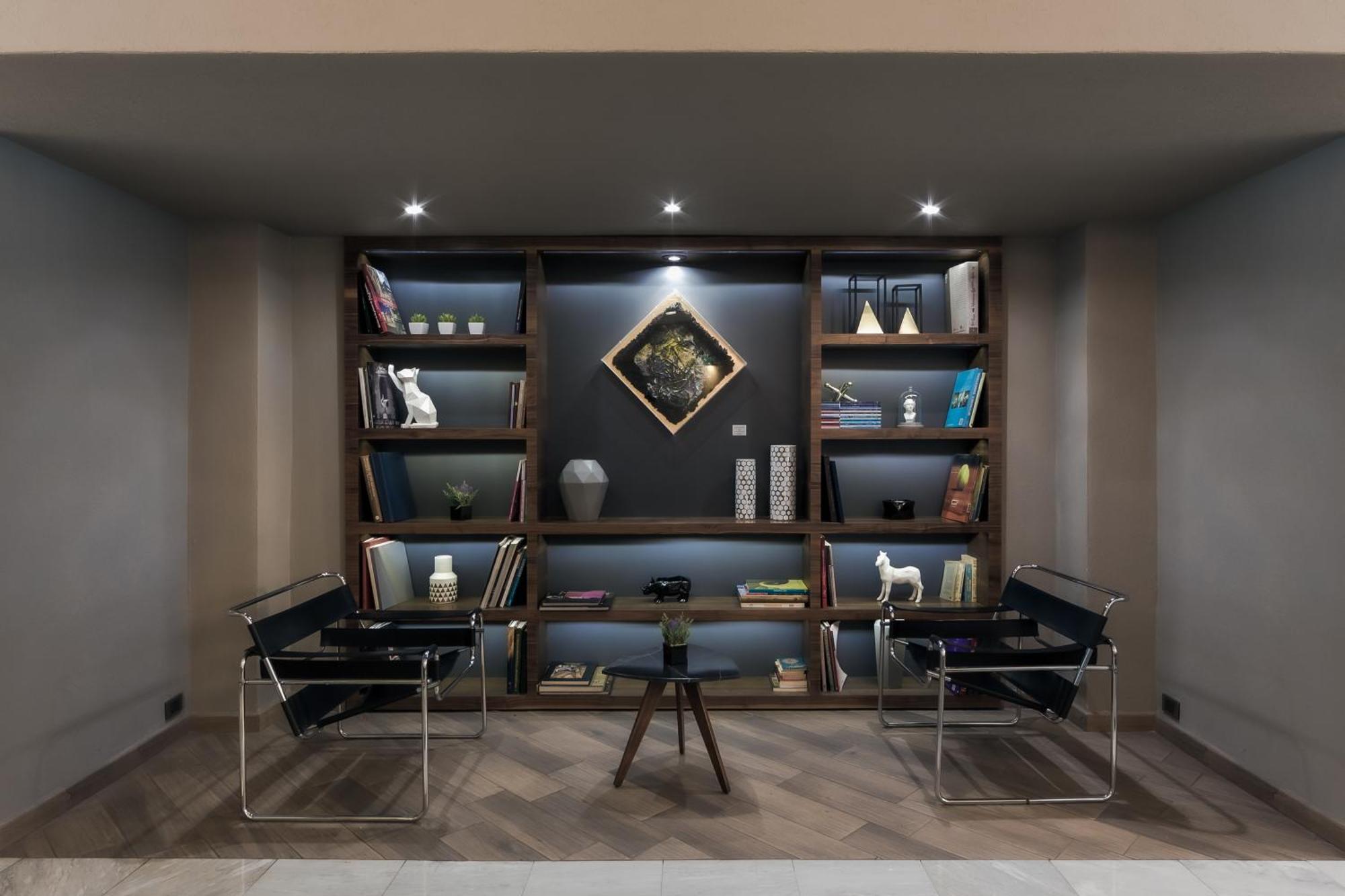 La Joya Pachuca Hotel Luaran gambar 3D rendering of a library